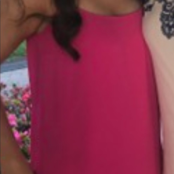 AMANDA UPRICHARD Pink Magenta Dress with Ruffles at Bottom - Picture 2 of 3